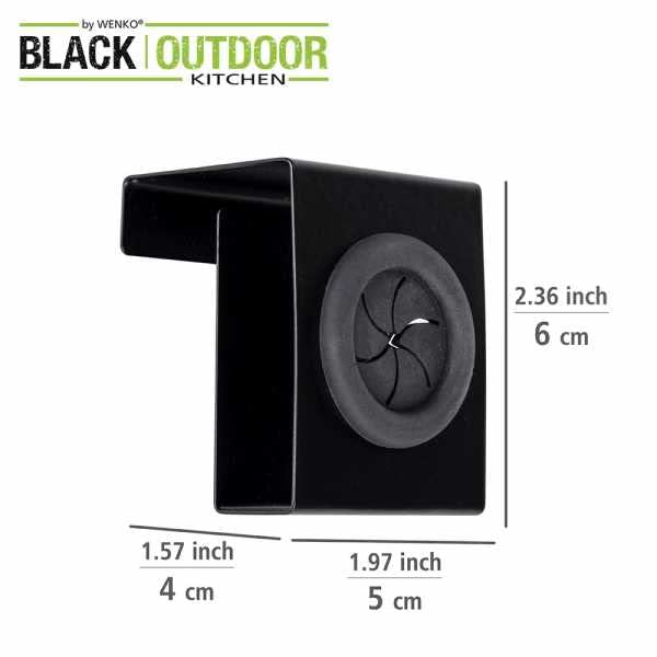 wenko-haken-push-einh-ngehaken-edelstahl-schwarz-matt-5-x-6-x-4-cm image 7
