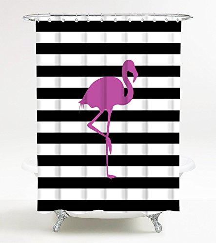 sanilo-duschvorhang-flamingo-180-x-200-cm-wasserdicht-mit-ringen image 8
