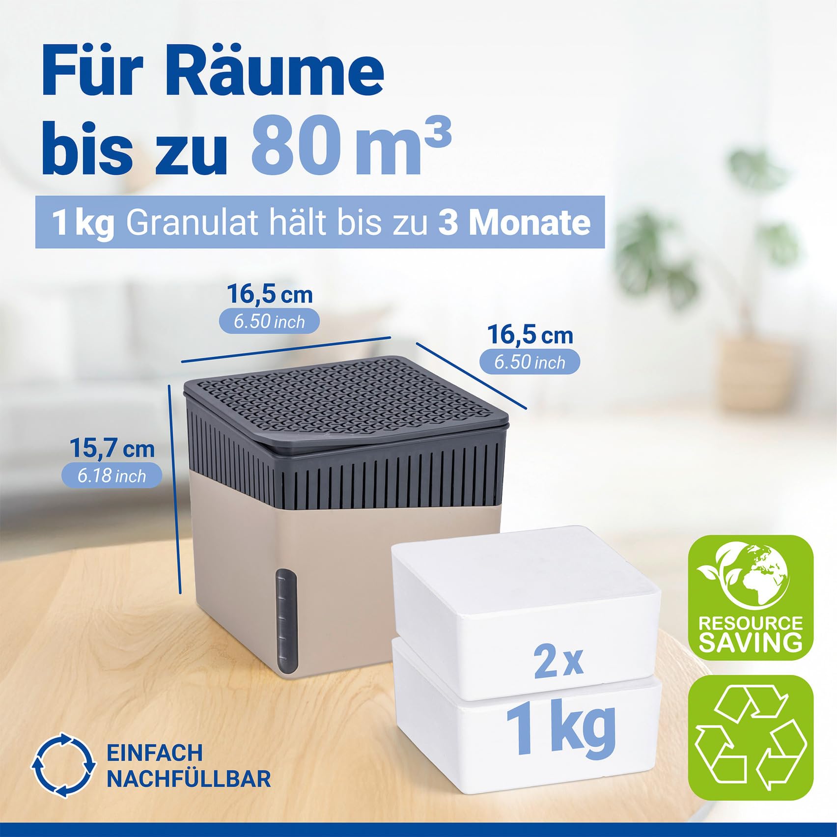 wenko-cube-raumentfeuchter-mit-2x1000-g-granulat-beige image 6