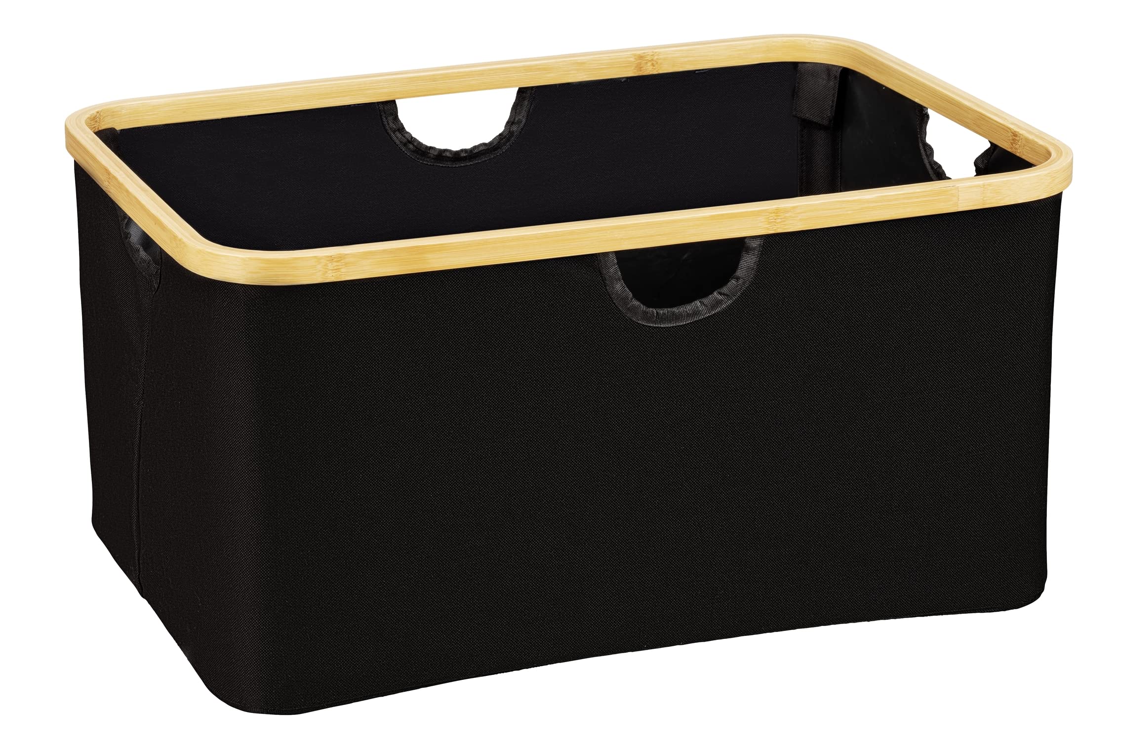wenko-w-schekorb-ecori-natur-schwarz-32-liter-54-x-26-x-36-cm image 1