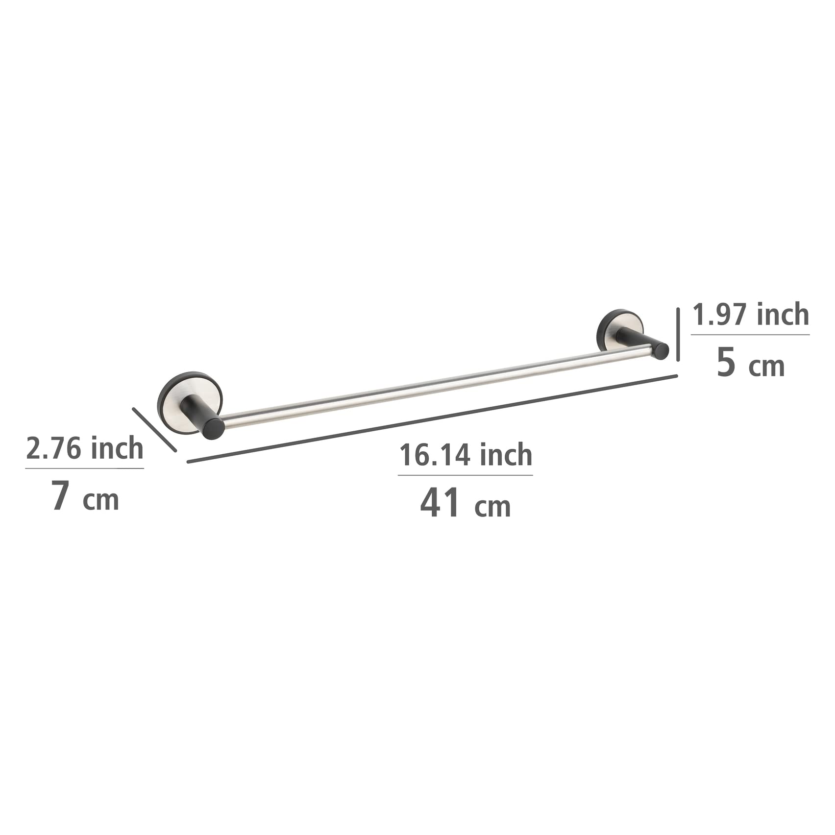wenko-uv-loc-badetuchstange-uno-udine-40-5-cm-edelstahl-schwarz image 5