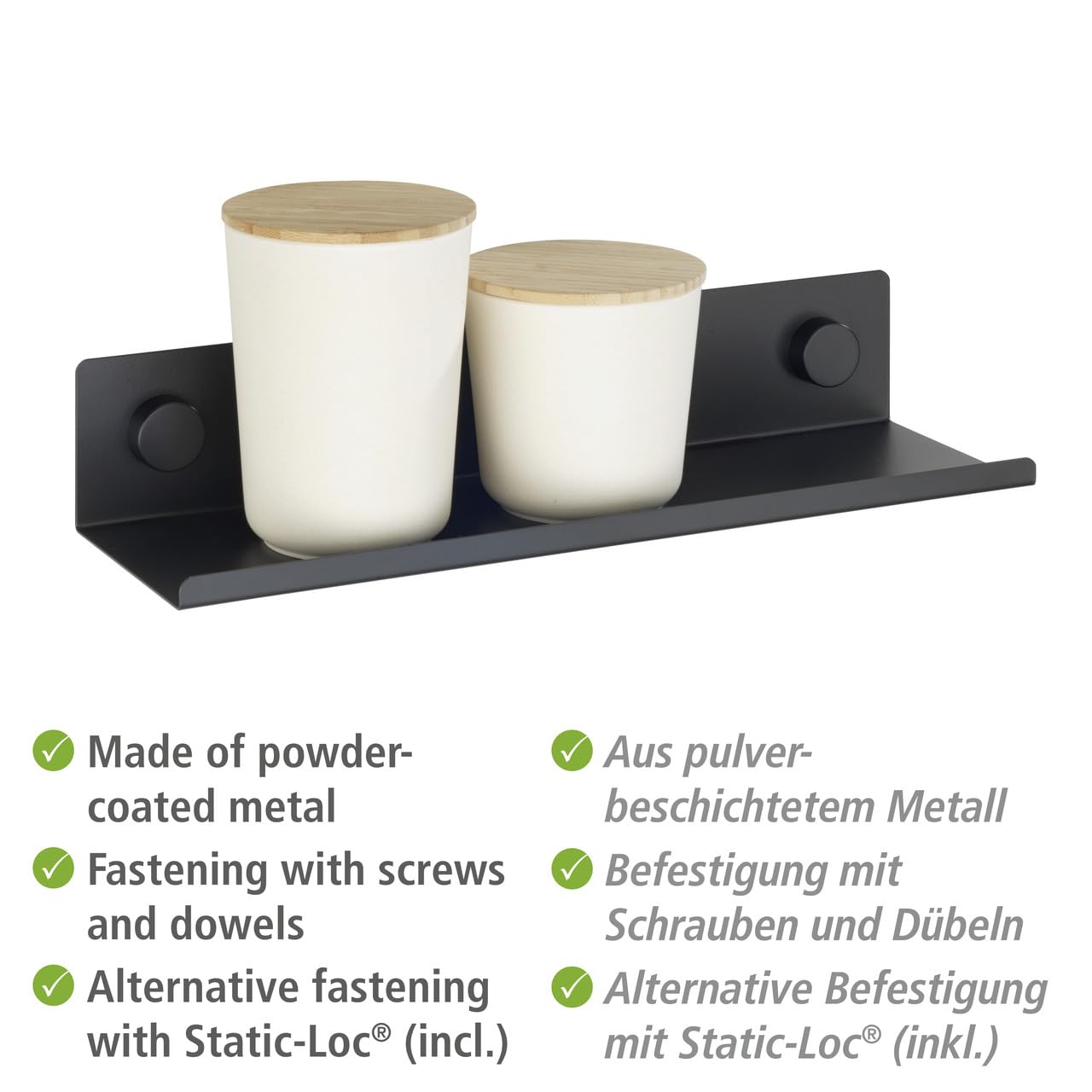 wenko-k-chenregal-jet-m-40-x-7-5-x-12-cm-wandregal-schwarz-metall-ohne-bohren image 4