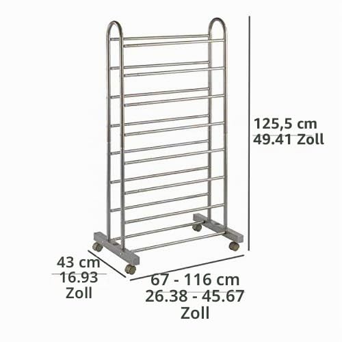 wenko-schuhregal-giant-ausziehbar-67-116-cm-braun-42-paar-mit-rollen image 5