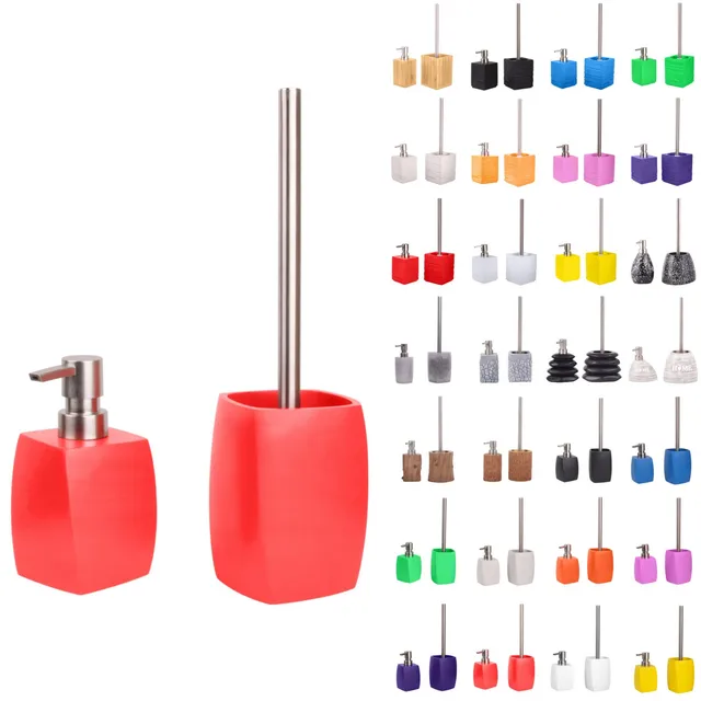 sanilo-badezimmer-set-wave-red-seifenspender-und-wc-b-rste image 1