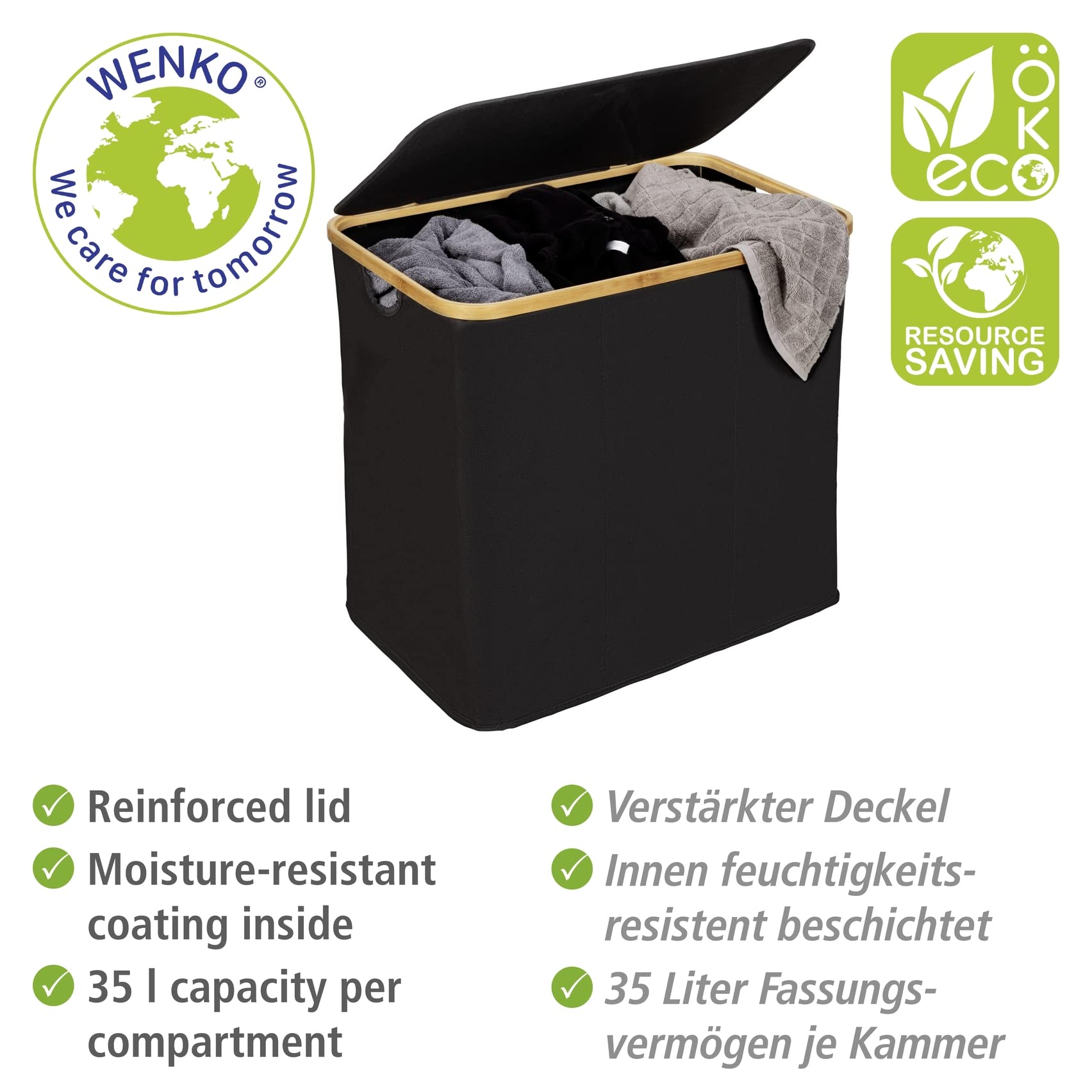 wenko-w-schetruhe-trio-ecori-bambus-schwarz-57-x-50-x-37-cm-3-x-35-liter image 5