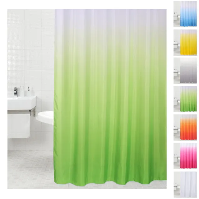 sanilo-duschvorhang-180-x-180-cm-gr-n-wasserdichter-textil-duschvorhang-inkl-12- image 1