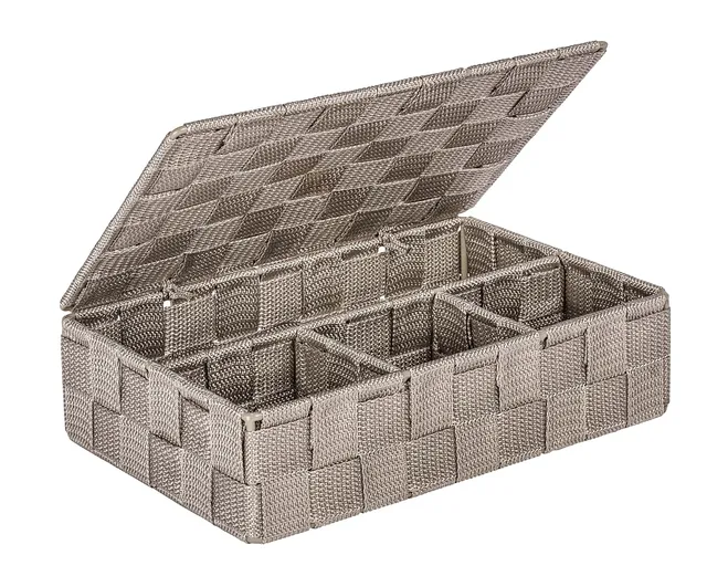 wenko-badorganizer-adria-klein-aufbewahrungsbox-taupe-26-x-7-5-x-17-cm image 1