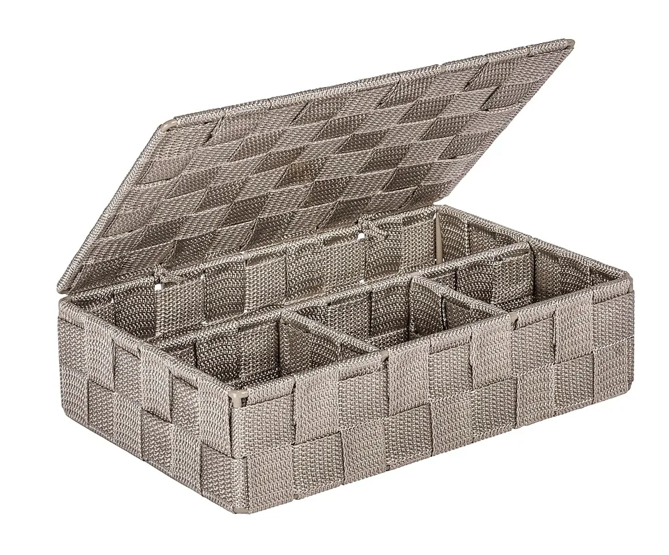 wenko-badorganizer-adria-klein-aufbewahrungsbox-taupe-26-x-7-5-x-17-cm image 1