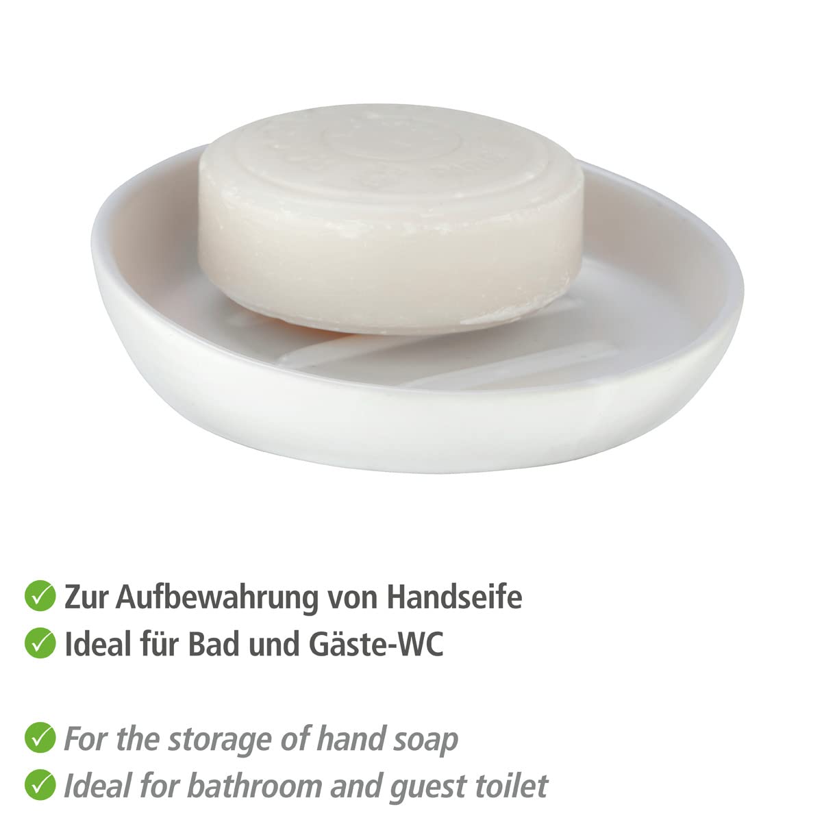 wenko-seifenablage-badi-wei-seifenschale-keramik-matt-11-5-x-3-cm image 3