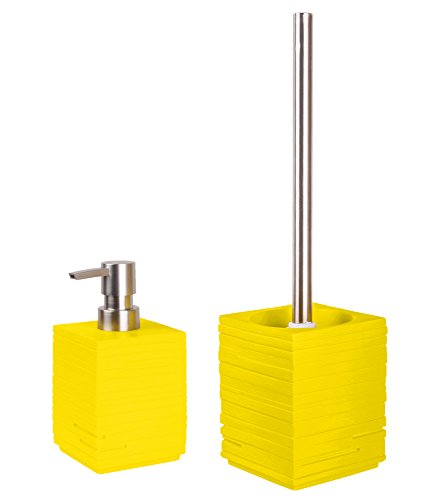 sanilo-badezimmer-set-calero-yellow-seifenspender-wc-b-rste-ohne-bohren image 8