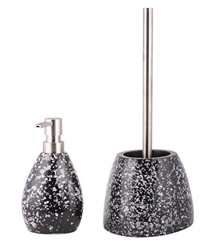 sanilo-badezimmer-set-glitzer-schwarz-seifenspender-wc-b-rste-freistehend image 8