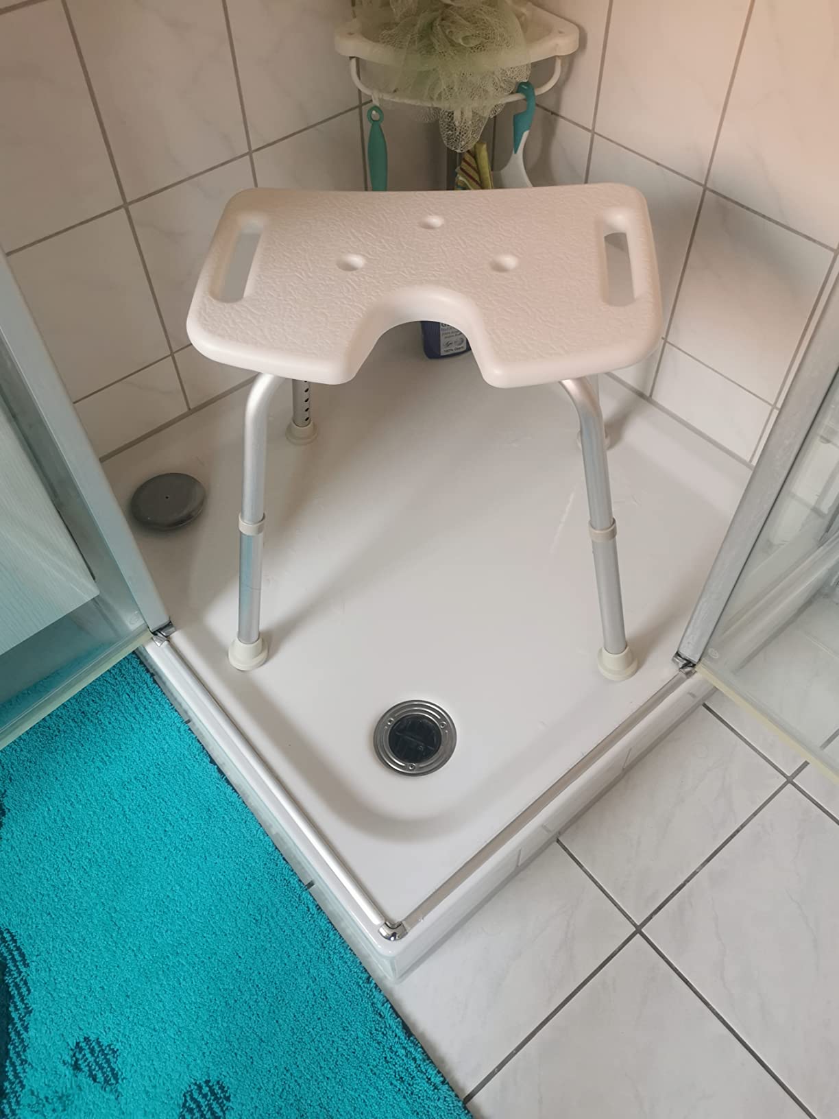 Sicherer Stand in der Dusche