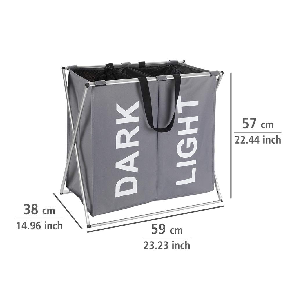 wenko-w-schesammler-duo-grau-120-l-w-schekorb-mit-deckel-dark-light-59-x-57-x-38 image 4