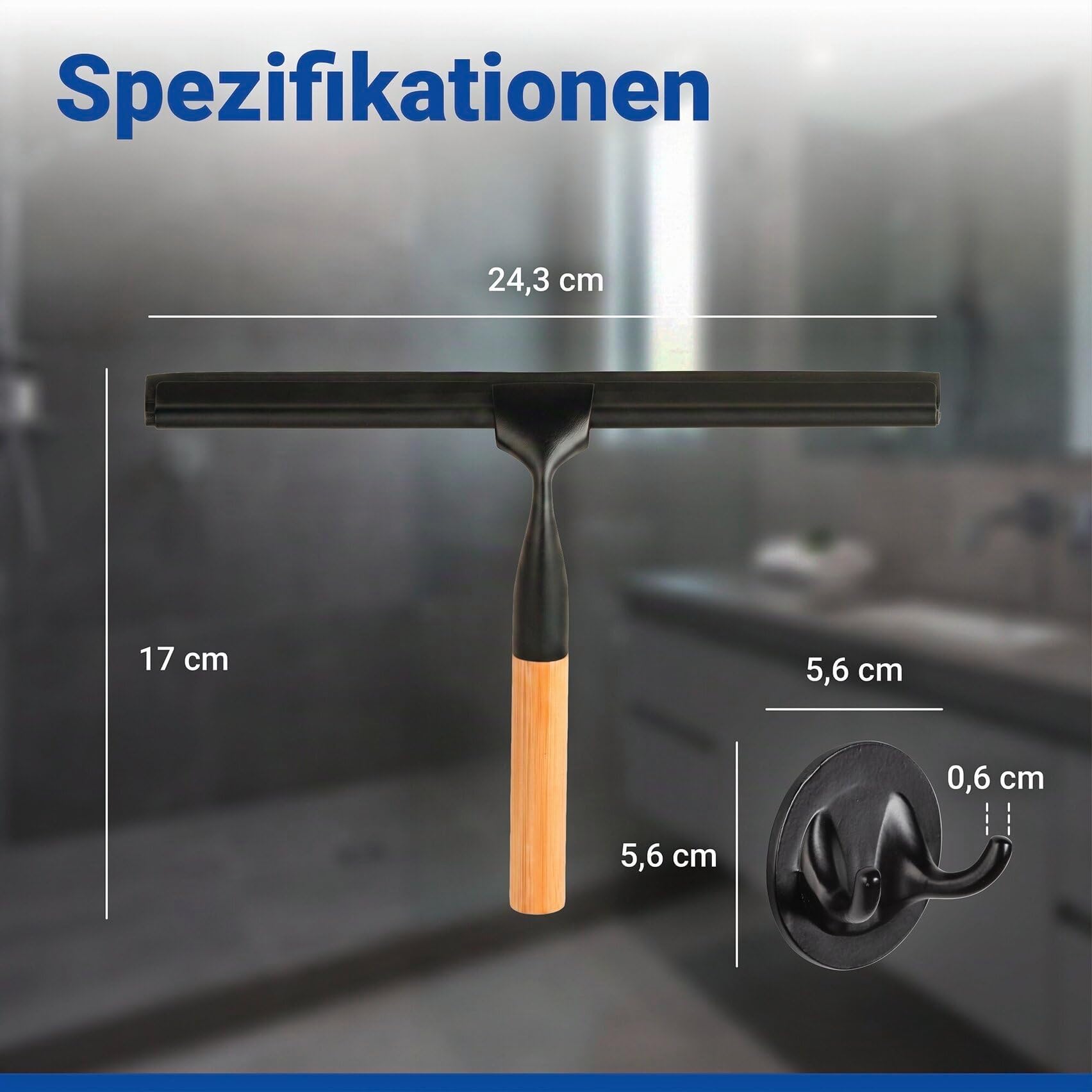 wenko-turbo-loc-duschabzieher-24-3-cm-mit-haken-ohne-bohren image 8