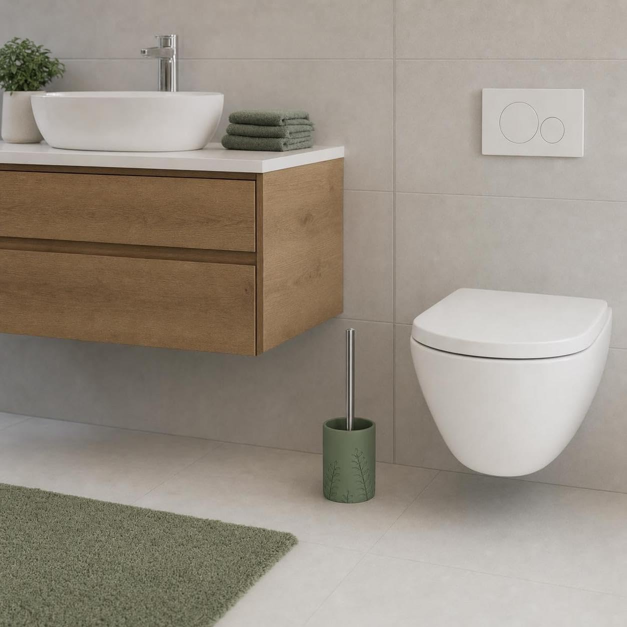 kleine-wolke-brace-wc-b-rsten-halter-forest-eco-polyresin image 2