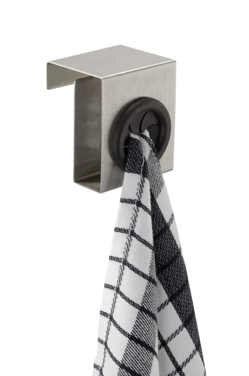 wenko-haken-push-einh-ngehaken-edelstahl-schwarz-matt-5-x-6-x-4-cm image 2