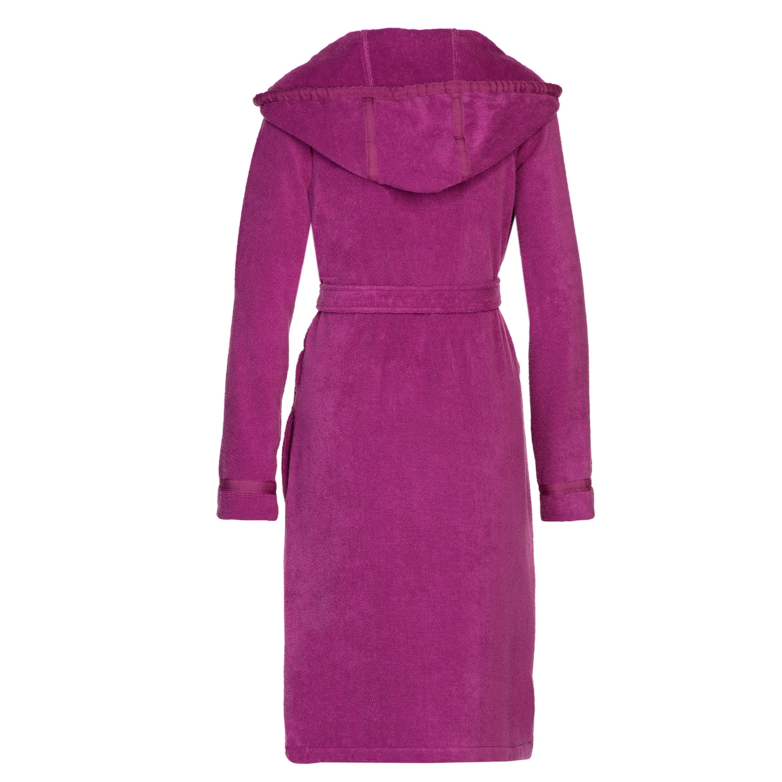 vossen-bademantel-jive-purple-xxl-unisex-kapuzenmantel-webfrottier-baumwolle image 2