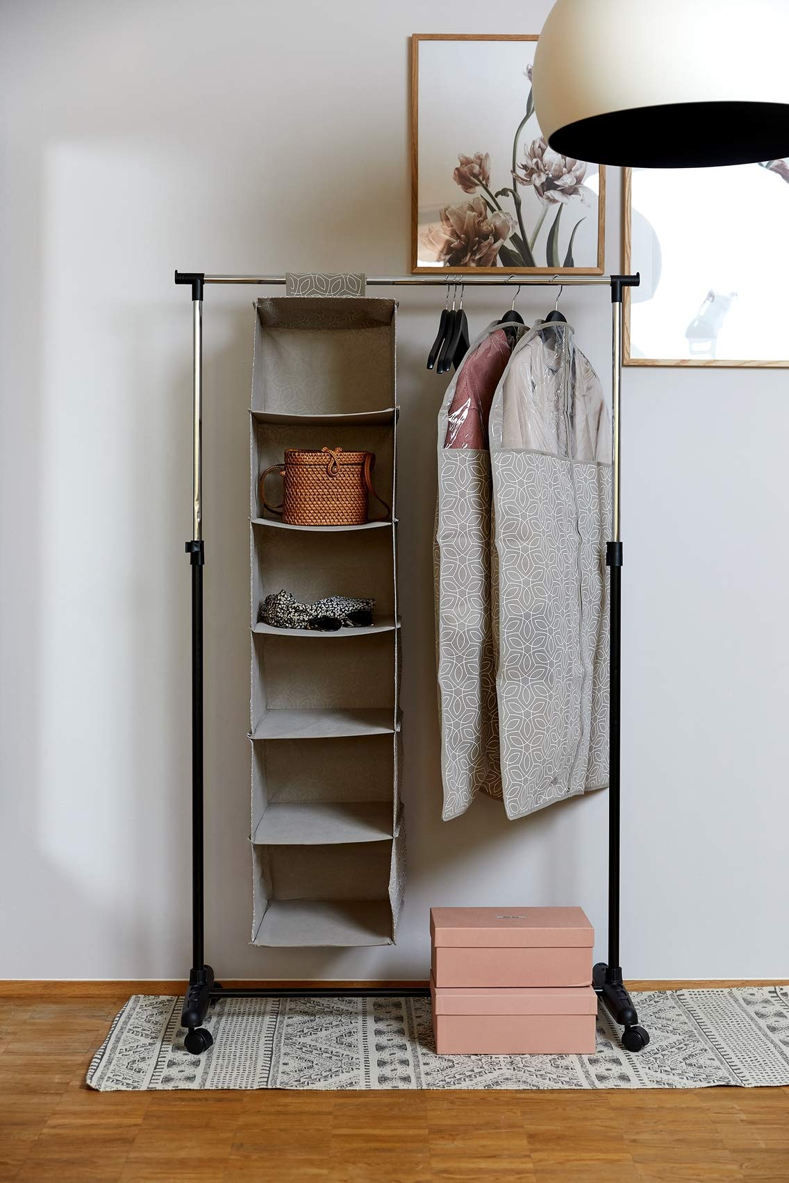 wenko-w-schesortierer-balance-h-ngeaufbewahrung-6-f-cher-30x122x30-cm image 2
