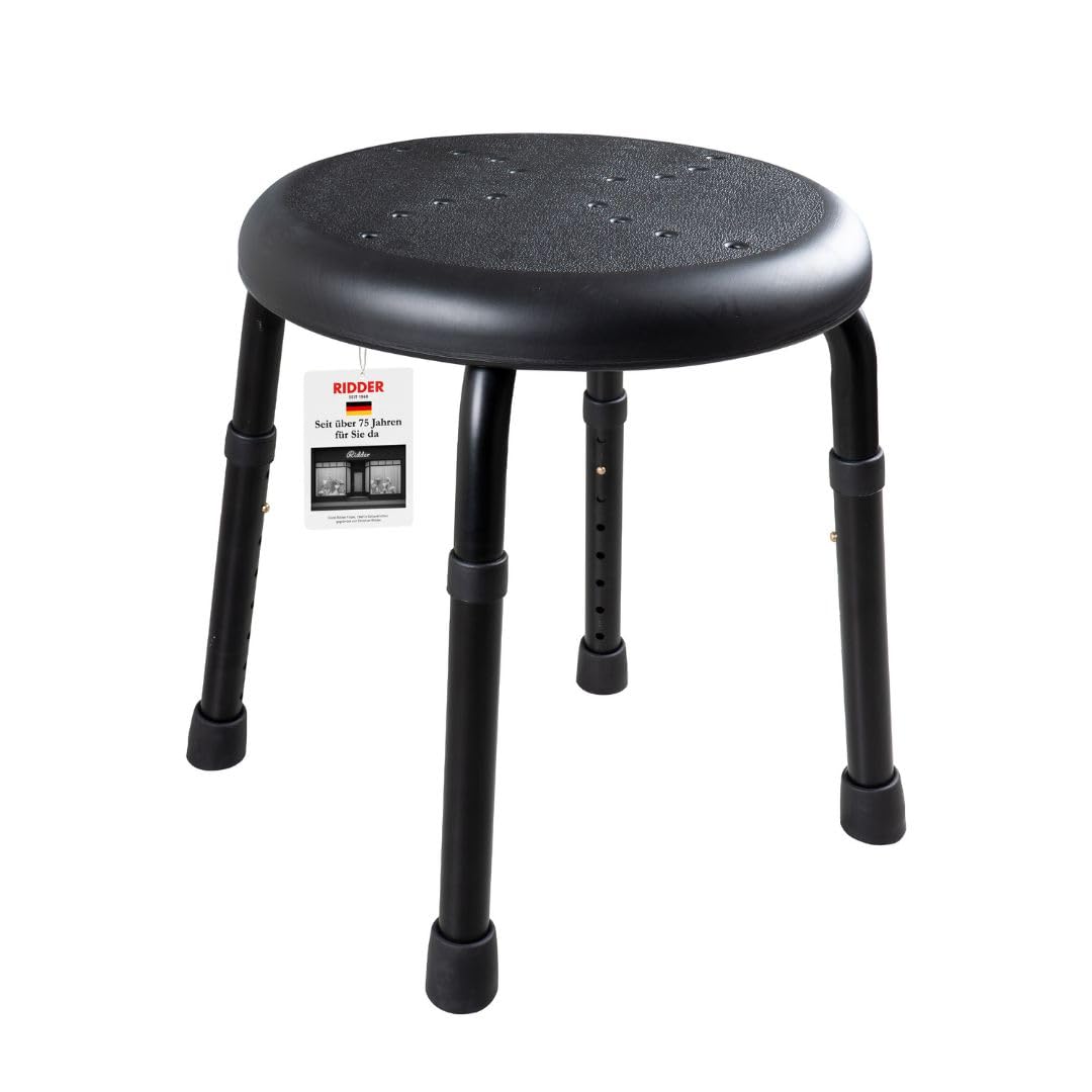 ridder-bad-hocker-go-h-henverstellbarer-duschhocker-50-x-34-9-52-5-cm-schwarz image 1