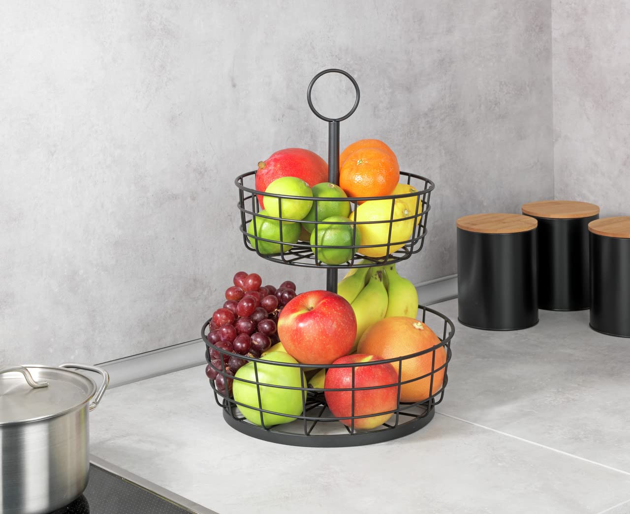 wenko-multi-korb-etagere-2-etagig-28-x-39-cm-schwarz-industrial image 7