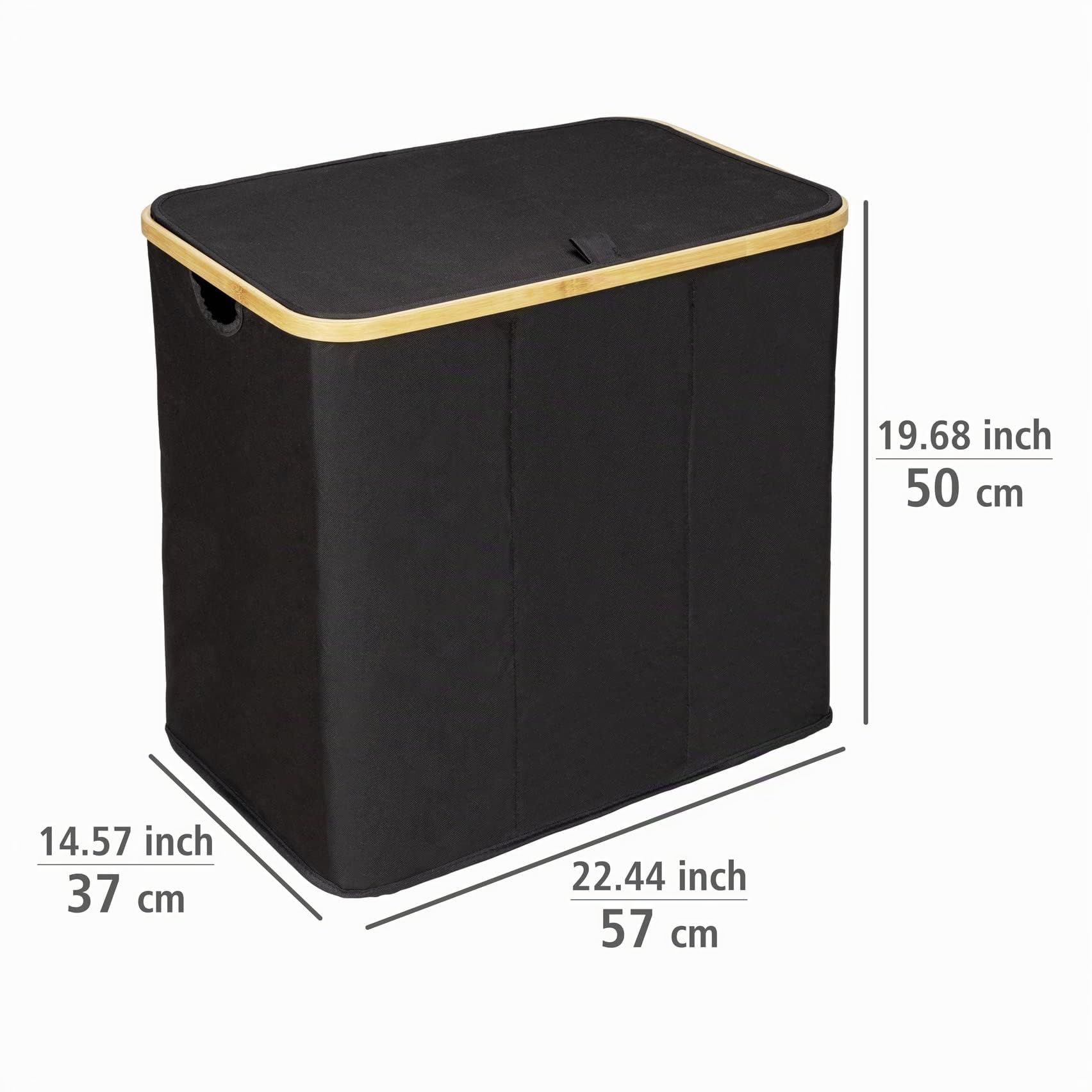 wenko-w-schetruhe-trio-ecori-bambus-schwarz-57-x-50-x-37-cm-3-x-35-liter image 7