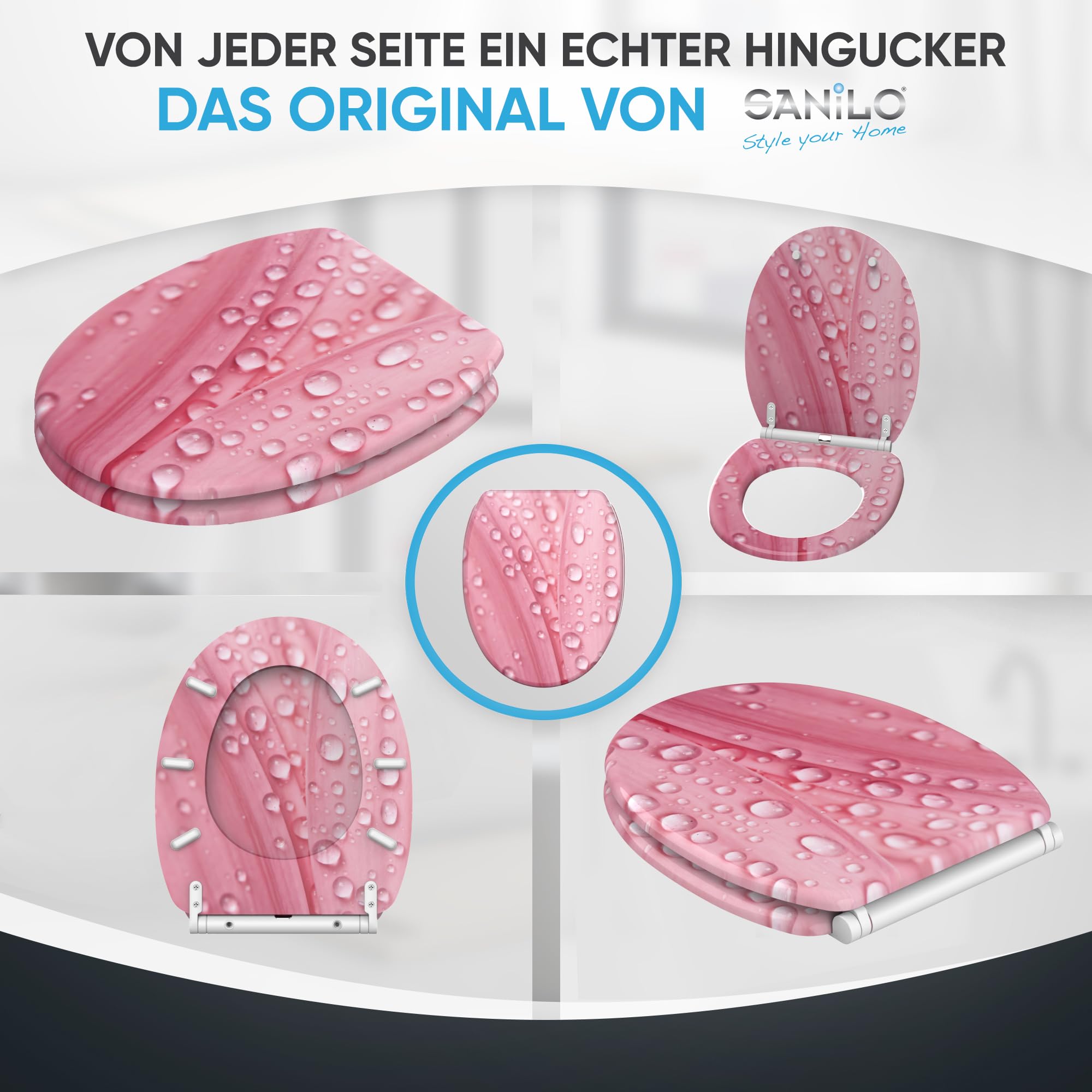 sanilo-wc-sitz-mit-absenkautomatik-quick-release-aus-holz-pink-flower image 7