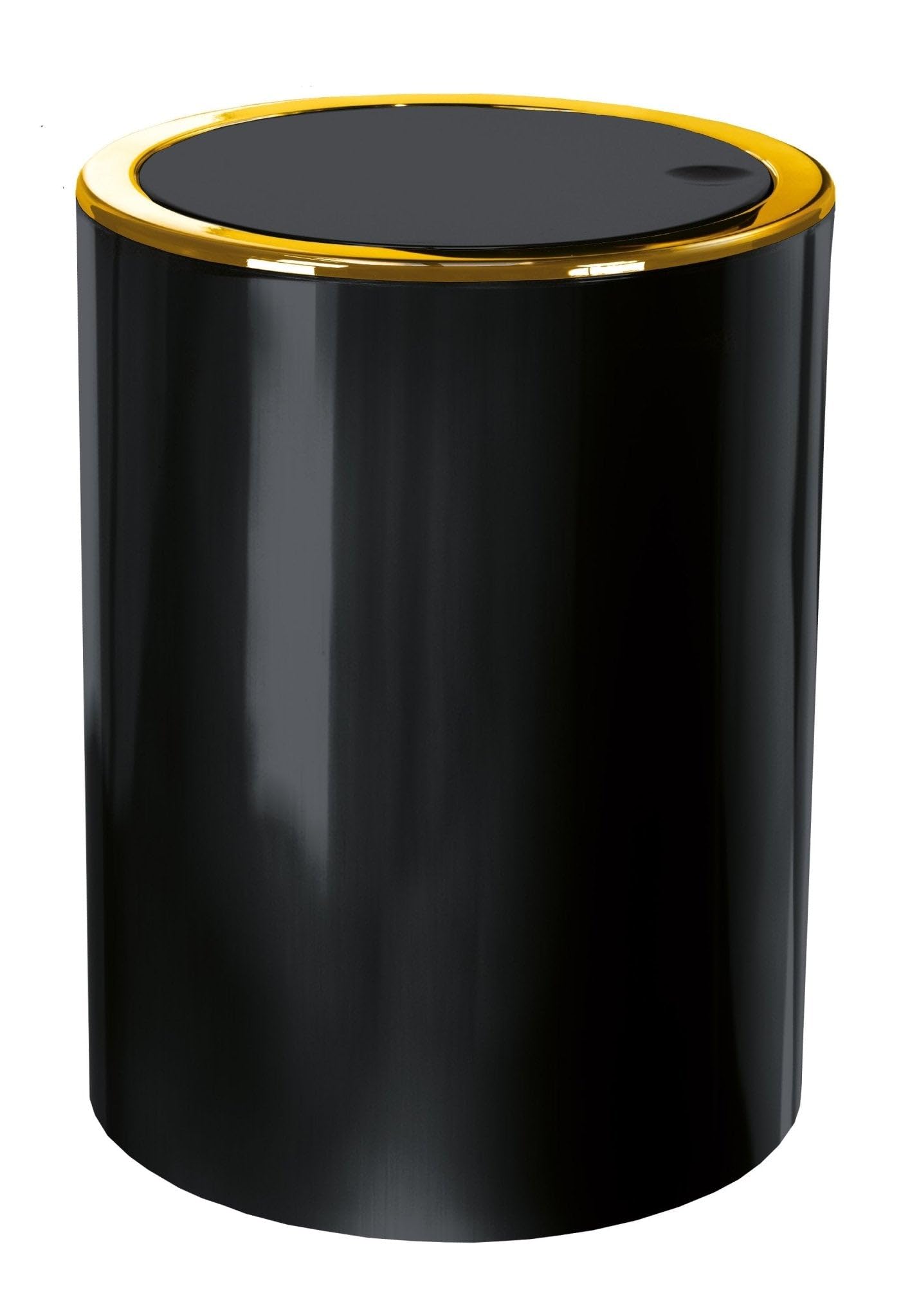 kleine-wolke-golden-clap-kosmetikeimer-5-liter-schwarz-19-x-24-5-cm image 1