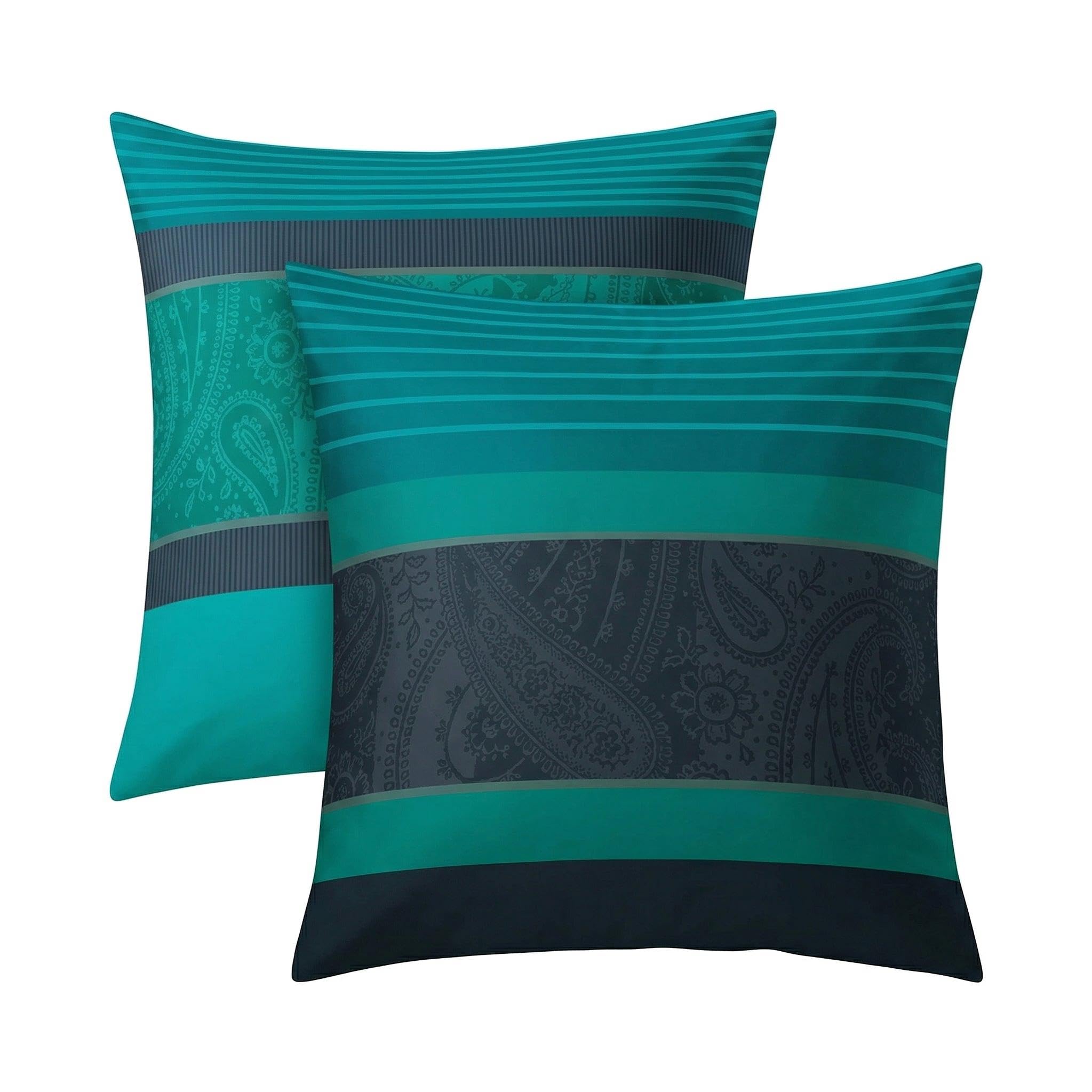 kleine-wolke-bettw-sche-cambridge-mako-satin-135x200-80x80-petrol-baumwolle image 3