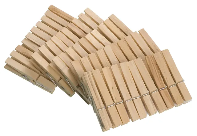 wenko-50-w-scheklammern-holz-7-cm-w-scheklammern-aus-fsc-echtholz-natur image 1
