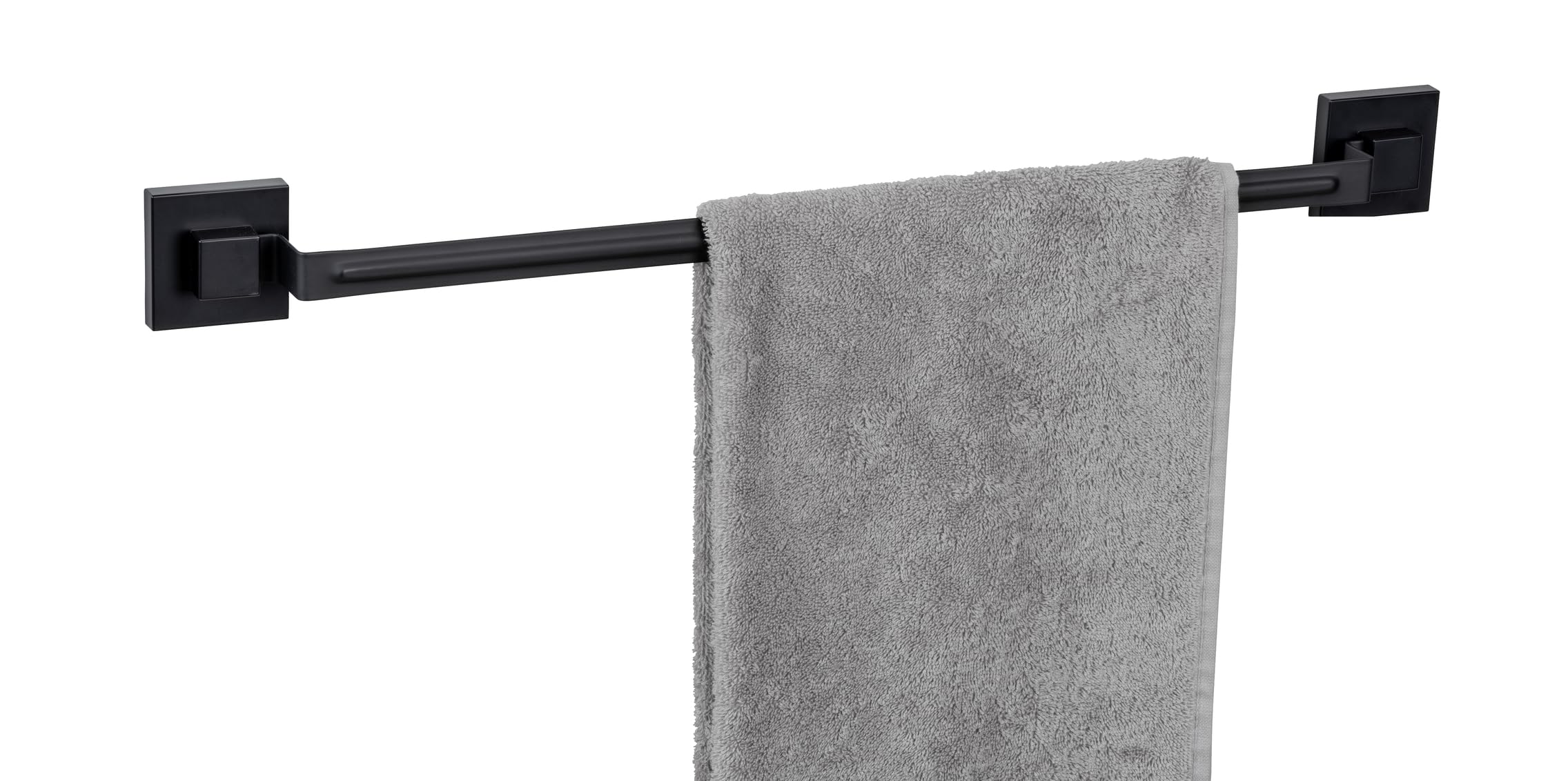 wenko-quadro-badetuchstange-60-cm-edelstahl-schwarz-vacuum-loc image 1