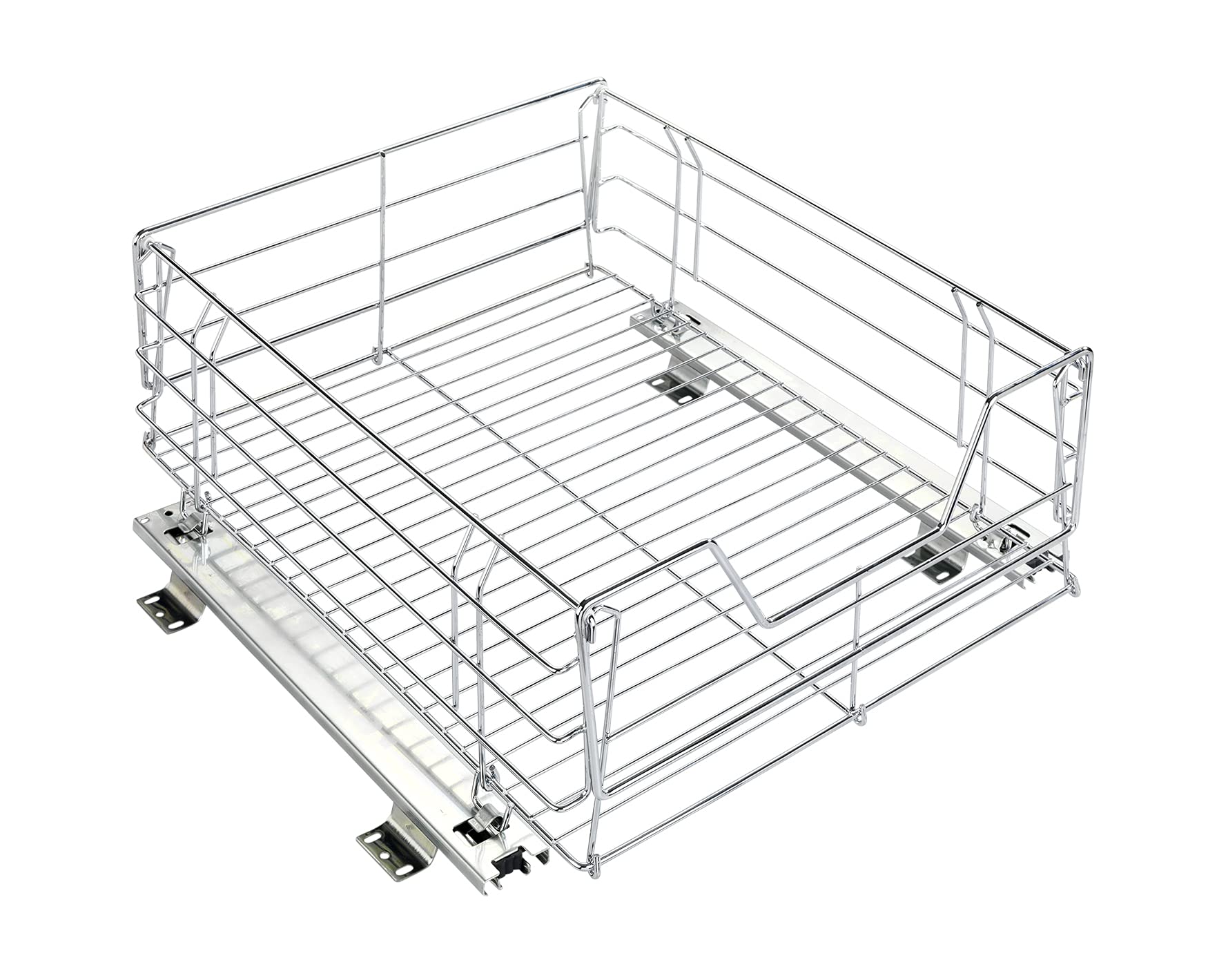wenko-schrankauszug-maxi-ausziehbarer-aufbewahrungskorb-verchromter-stahl-50-x-2 image 1