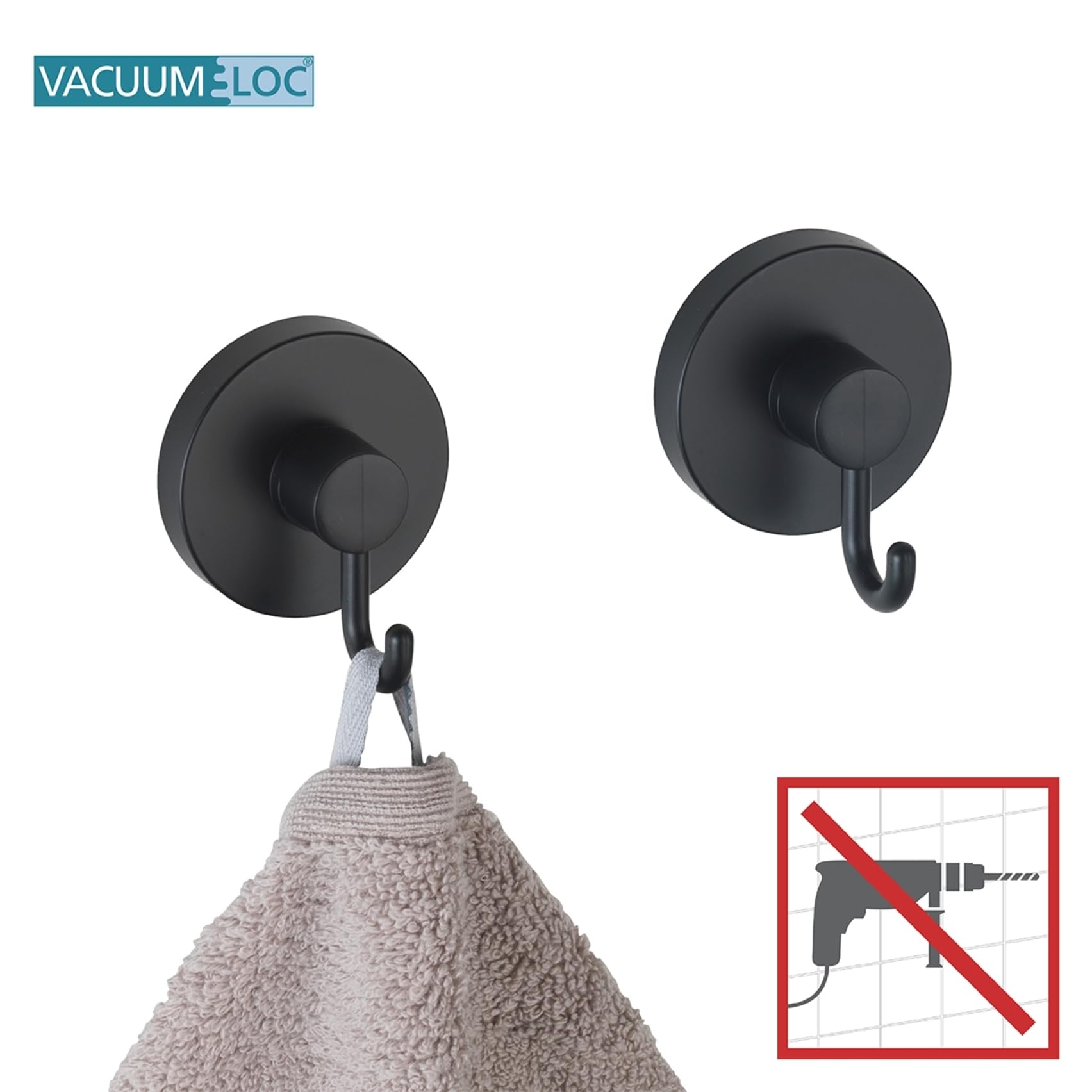 wenko-vacuum-loc-haken-schwarz-2er-set-handtuchhalter-ohne-bohren-je-6-x-6-7-x-5 image 2