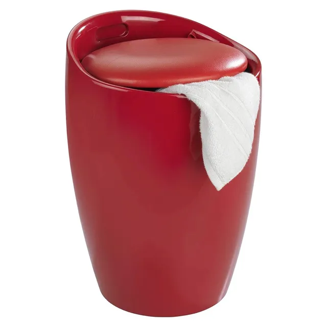 wenko-badhocker-candy-rot-36-x-50-5-cm-hocker-mit-stauraum-und-w-schesammler-20- image 1