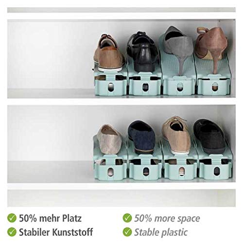 wenko-schuhstapler-8er-set-pastellgr-n-24-2-x-8-5-x-10-7-cm image 4