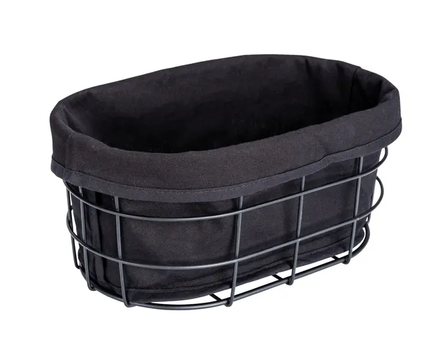 wenko-bela-brotkorb-black-outdoor-kitchen-metall-schwarz-27-x-17-x-11-5-cm image 1