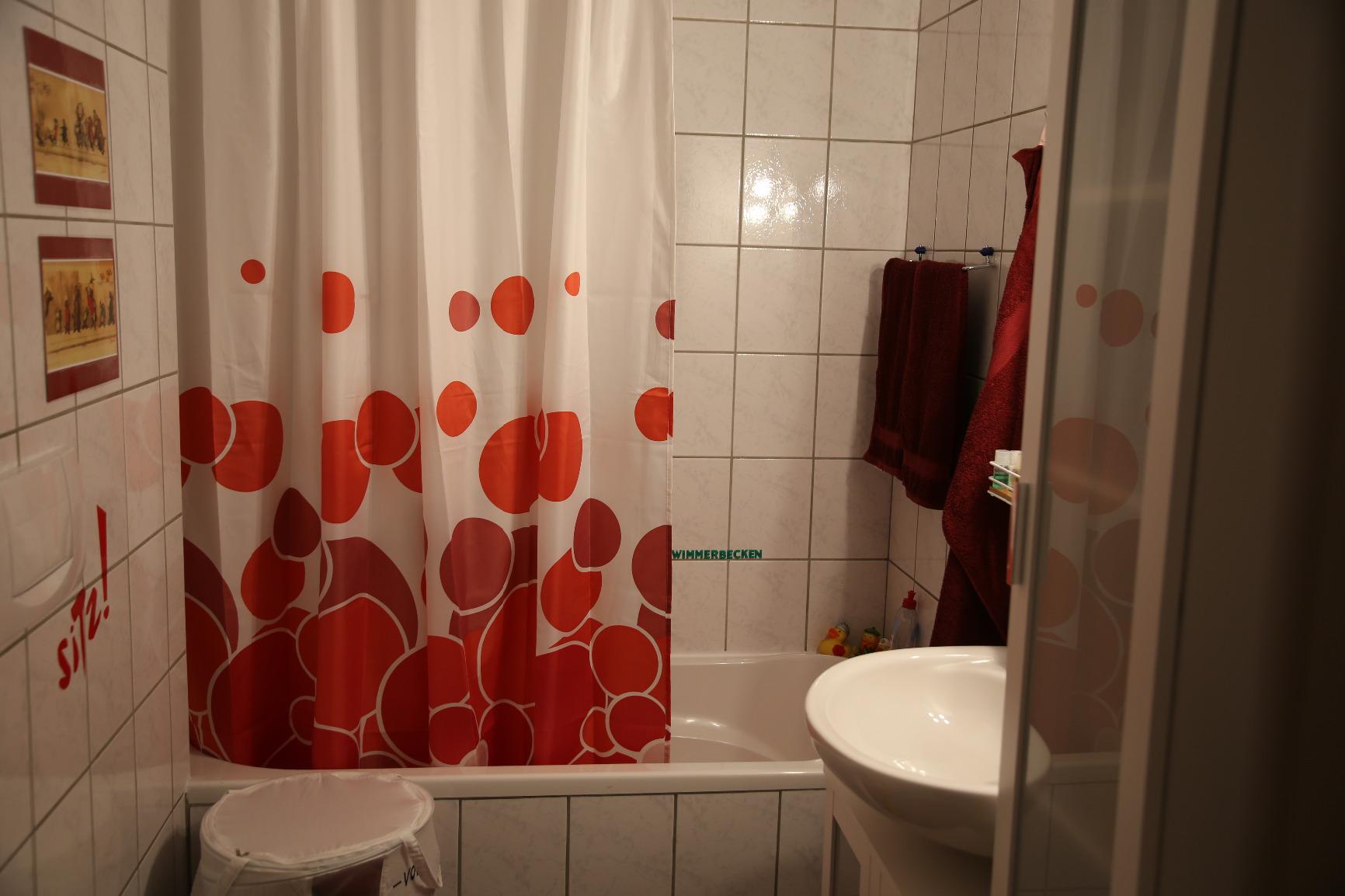 Tolles Rot, kein Durchschein