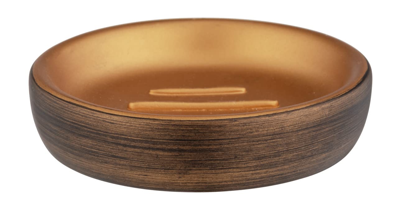 wenko-palena-seifenablage-rund-10-5-x-2-5-cm-polyresin-bronze image 5