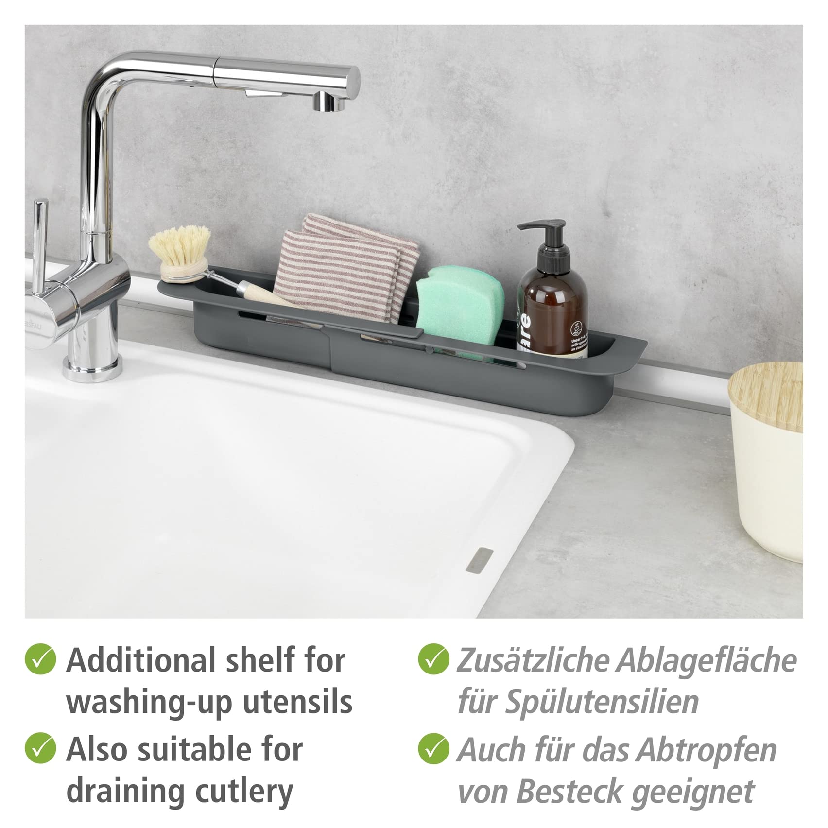 wenko-sp-lorganizer-fino-ausziehbar-36-49-5-cm-grau-kunststoff image 2