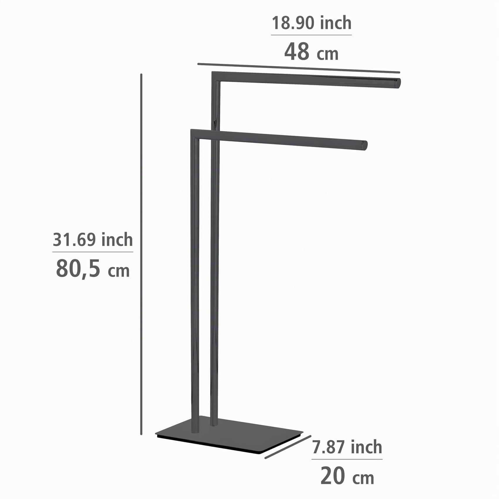 wenko-handtuchst-nder-recco-freistehend-schwarz-48-x-80-5-x-20-cm-stahl image 4