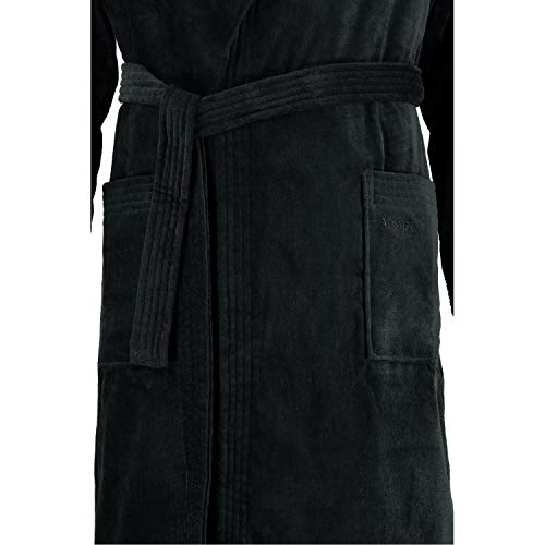 vossen-bademantel-texas-mit-kapuze-schwarz-7900-gr-e-xl-unisex image 7